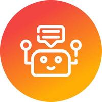 Chatbot Creative Icon Design vector