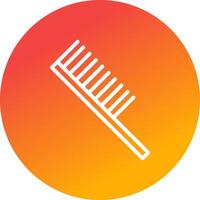 Hair Comb Creative Icon Design vector