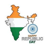 ilustración de república India día vector