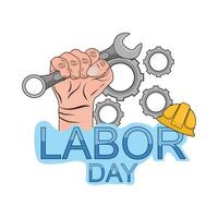 illustration of labor day vector