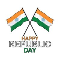 ilustración de república India día vector