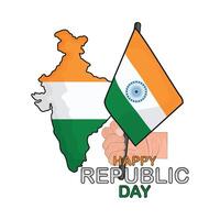 ilustración de república India día vector