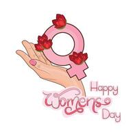 illustration of womens day vector