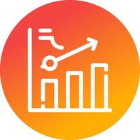 Clustered Bar Creative Icon Design vector