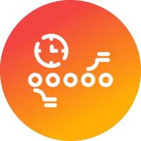 Circle Accent Timeline Creative Icon Design vector