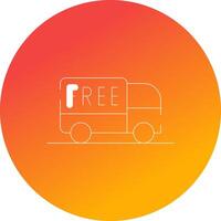 Free Delivery Creative Icon Design vector