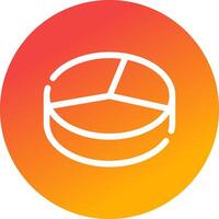 3D Pie Creative Icon Design vector