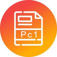 PC1 Creative Icon Design vector