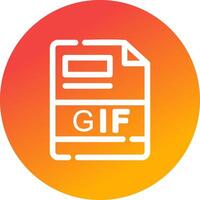 GIF Creative Icon Design vector