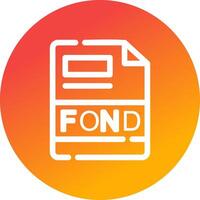 FOND Creative Icon Design vector