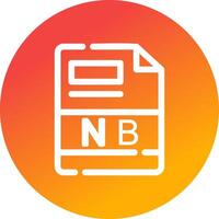 NB Creative Icon Design vector