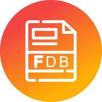 FDB Creative Icon Design vector