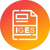 IGES Creative Icon Design vector