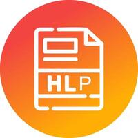 HLP Creative Icon Design vector