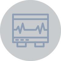 Electrocardiogram Creative Icon Design vector