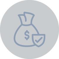 Money protection Creative Icon Design vector