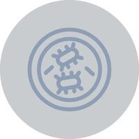 Petri Dish Creative Icon Design vector