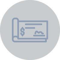 Cheque Creative Icon Design vector