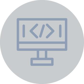 diseño de icono creativo de codificación vector