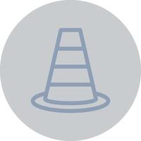 Traffic Cone Creative Icon Design vector