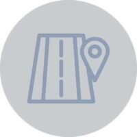 Road Location Creative Icon Design vector