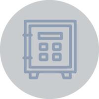 Safe Lock Creative Icon Design vector