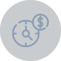 Time Is Money Creative Icon Design vector