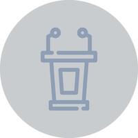 Lectern Creative Icon Design vector