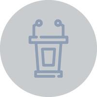 Lectern Creative Icon Design vector