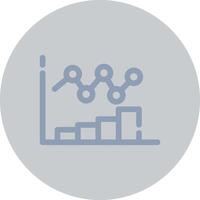 Bar Chart Creative Icon Design vector