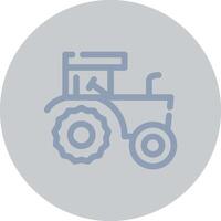 diseño de icono creativo de tractor vector