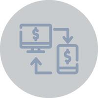 Online Transfer Creative Icon Design vector
