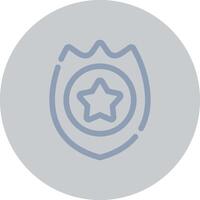 Police Badge Creative Icon Design vector