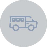 Minivan Creative Icon Design vector