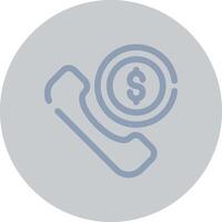 Phone Call Creative Icon Design vector