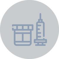 Vaccine Creative Icon Design vector