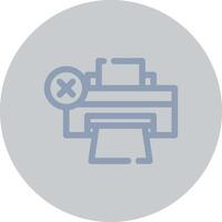 Printer Error Creative Icon Design vector