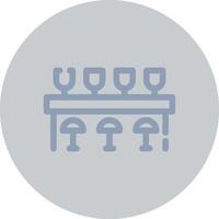 Bar Counter Creative Icon Design vector