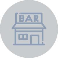 Bar Creative Icon Design vector