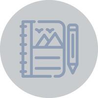 Sketchbook Creative Icon Design vector