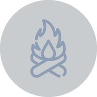 Winter Fire Creative Icon Design vector