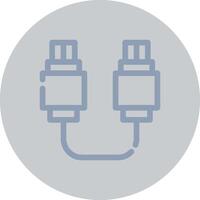 diseño de icono creativo de conexión usb vector