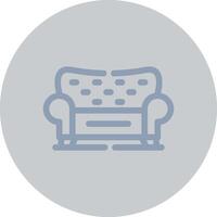 Sofa Creative Icon Design vector