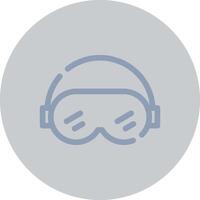 Ski Goggles Creative Icon Design vector