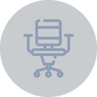 Office Chair Creative Icon Design vector