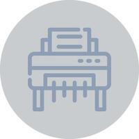 Paper Shredder Creative Icon Design vector