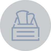 Tissue Box Creative Icon Design vector