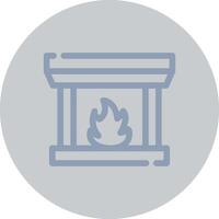 Fireplace Creative Icon Design vector