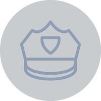 diseño de icono creativo de gorra de policía vector