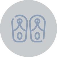 Slippers Creative Icon Design vector